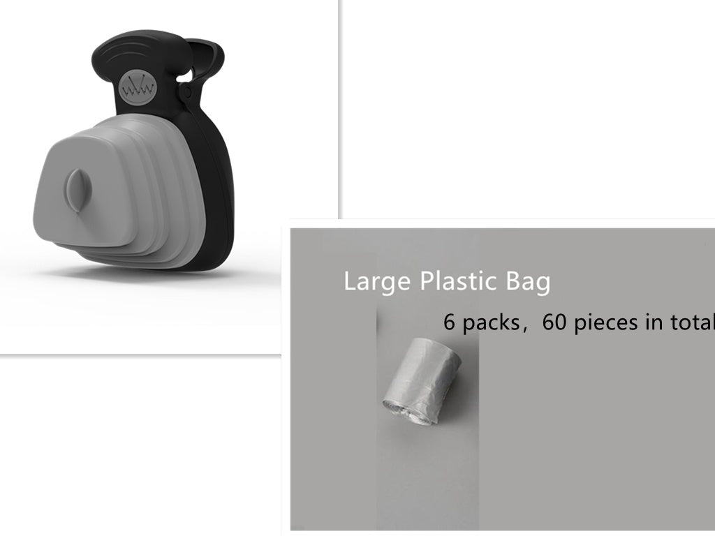 Portable Poop Bag Dispenser with Scoop