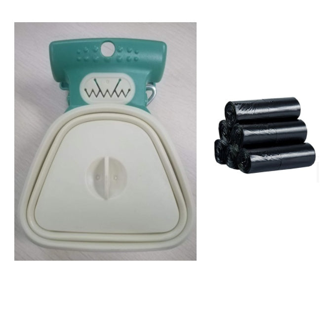 Portable Poop Bag Dispenser with Scoop