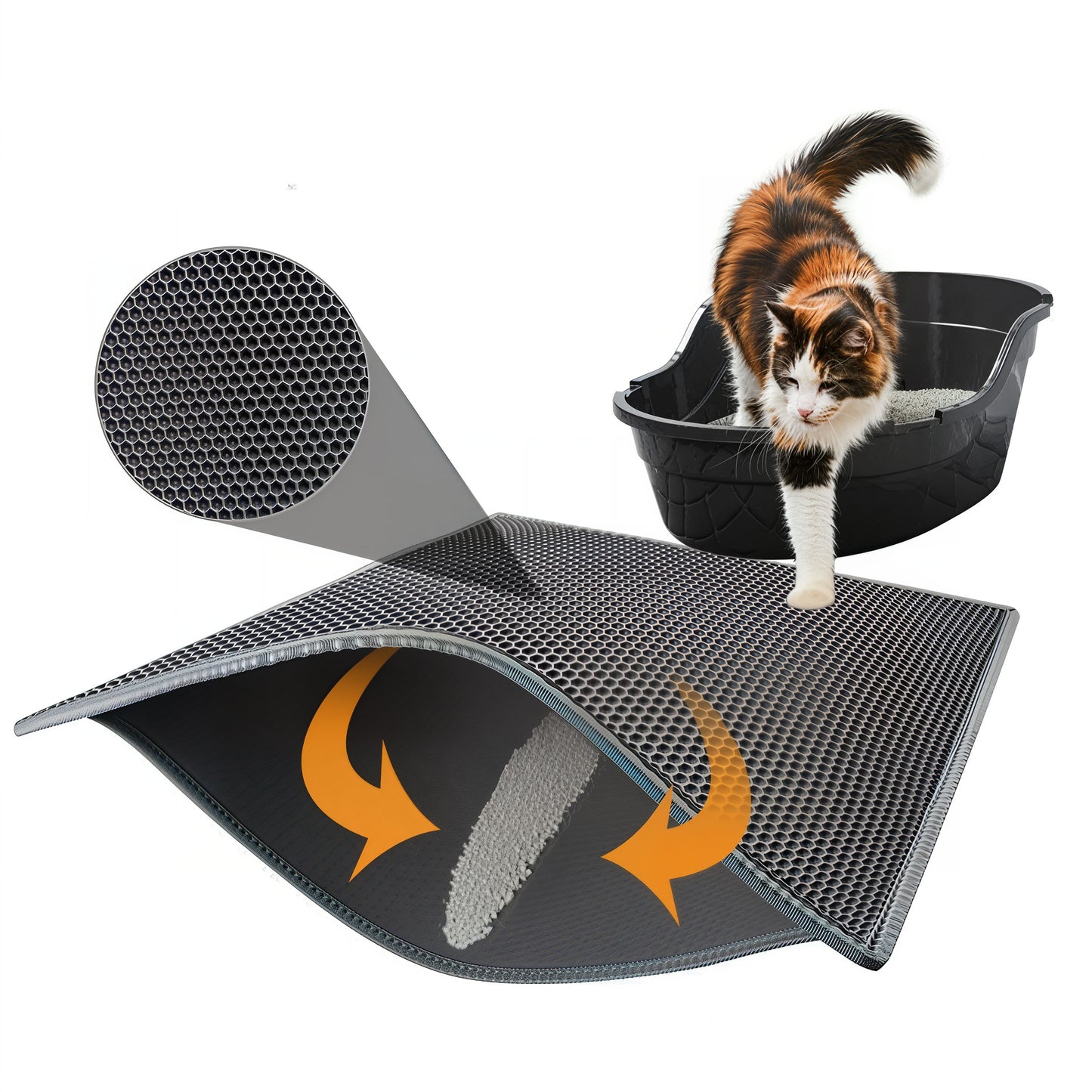 Honeycomb Waterproof Cat Litter Mat