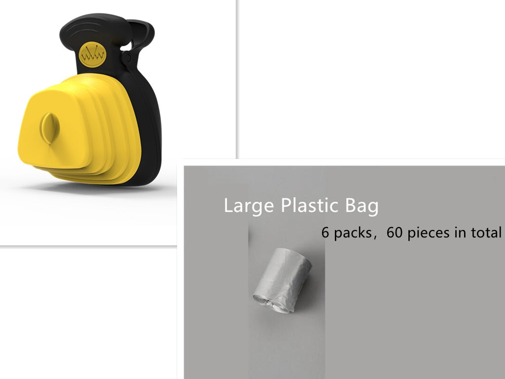 Portable Poop Bag Dispenser with Scoop